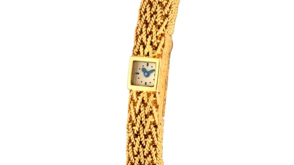 Jaeger and Hermes Yellow Gold Bracelet Watch