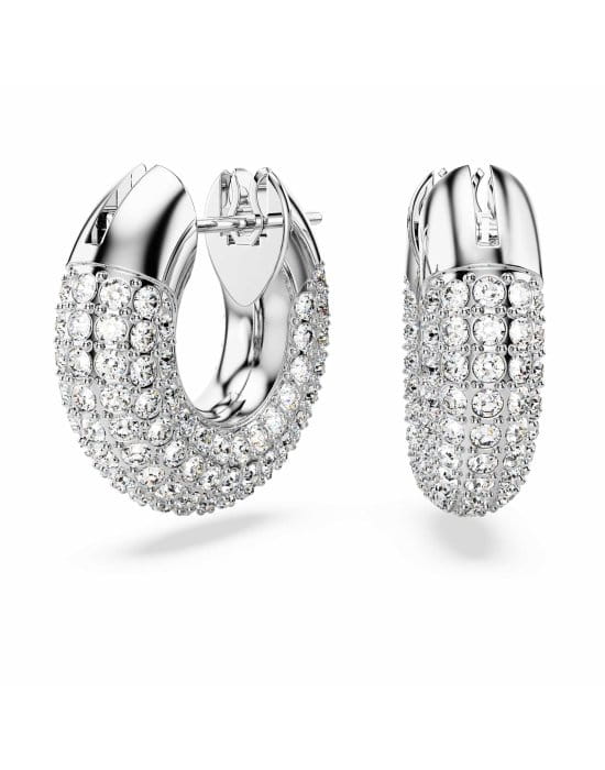 Металлические серьги-кольца Swarovski Dextera 5618306 с кристаллами