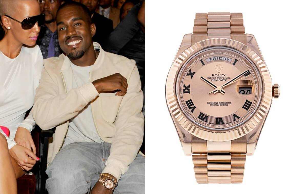Какие часы носит Канье Уэст: коллекция часов американского рэпера, Rolex Day-Date