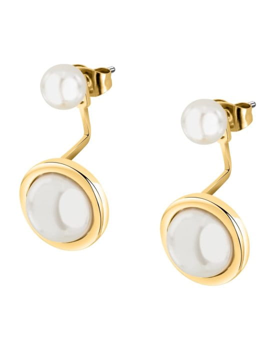 Стальные серьги Karl Lagerfeld Pearl KLAYR14 с жемчугом