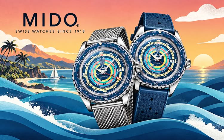 Mido Ocean Star Decompression Worldtimer