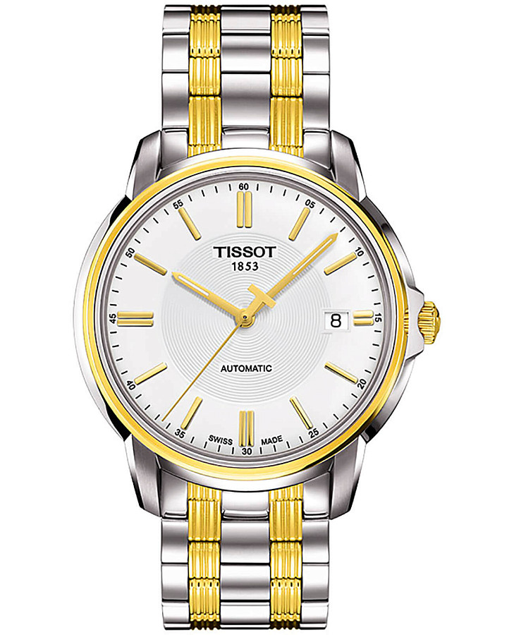 Часы Tissot Automatics III Date T065.407.22.031.00 — мужские, белый