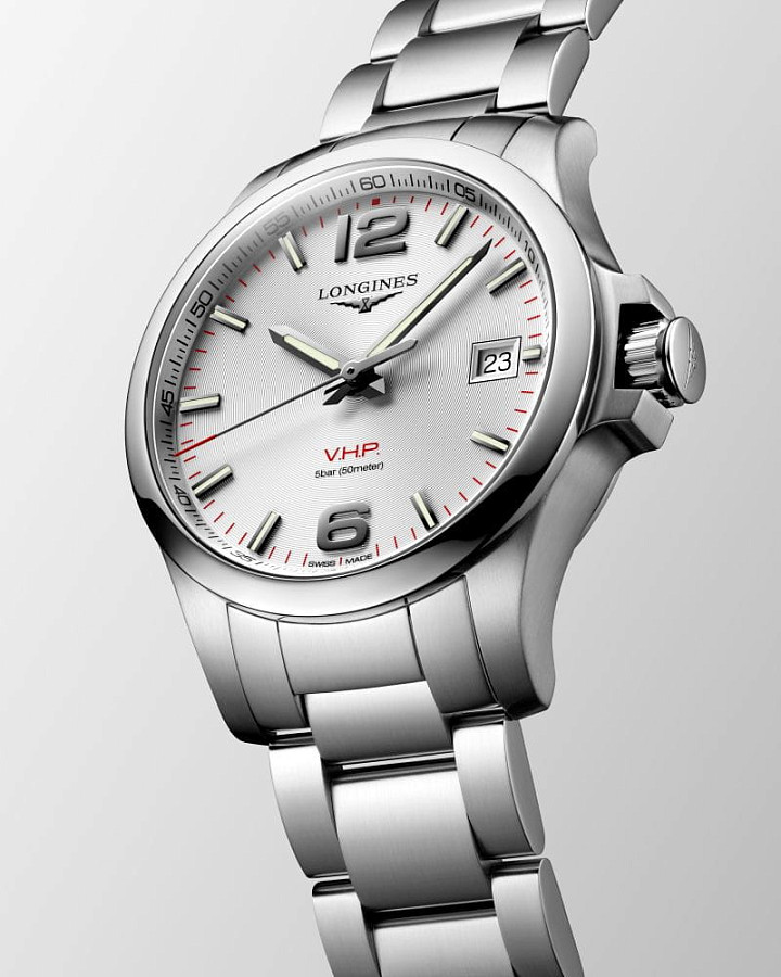 Часы Longines Conquest V.H.P. L3.716.4.76.6 — металл сталь, Швейцария