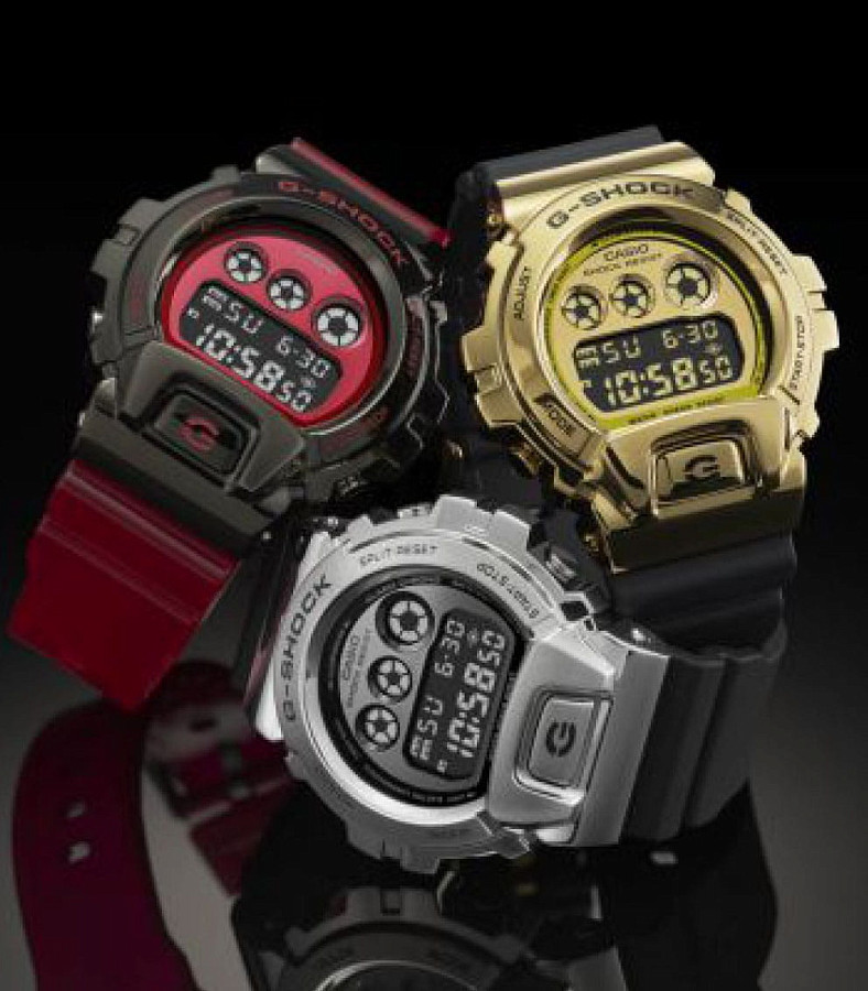 Часы Casio G-Shock GM-6900B-4ER — пластик металл сталь, полимер