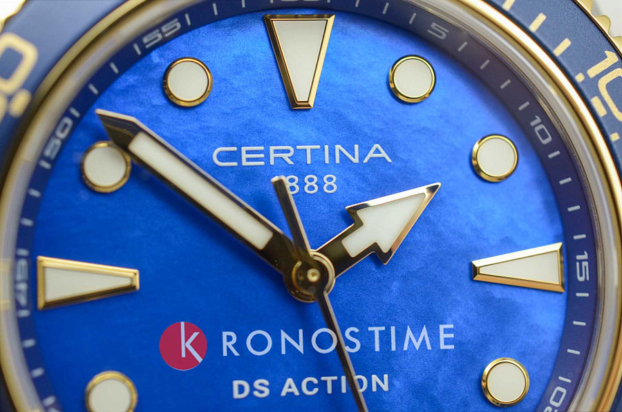 Часы Certina DS Action Lady C048.210.22.131.00 — нержавеющая сталь с pvd-покрытием, женские