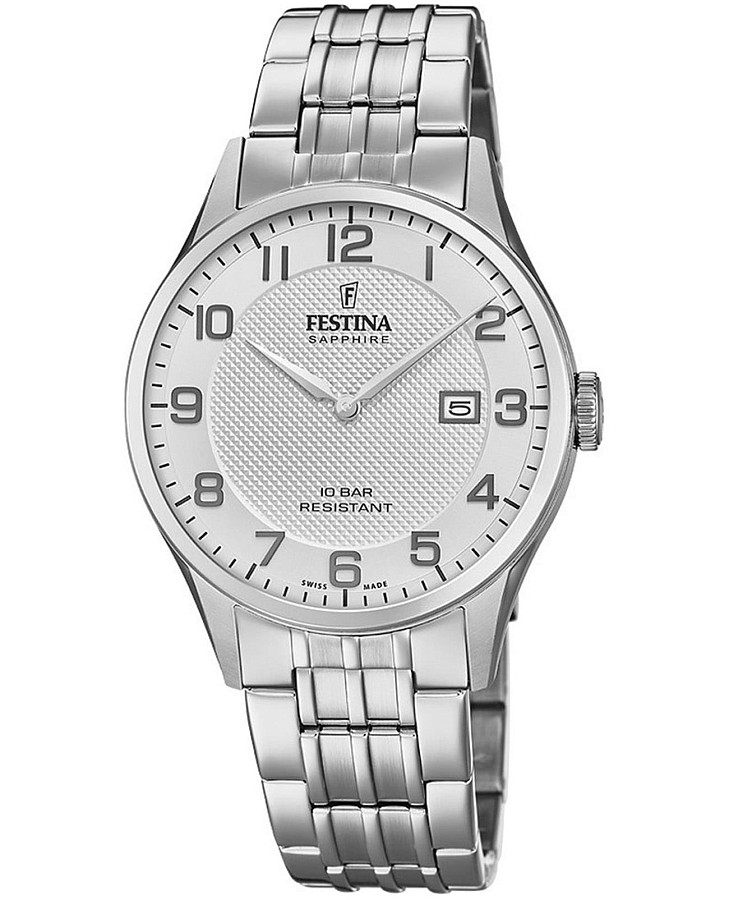 Часы Festina Classics F20005/1 — мужские, серебристый