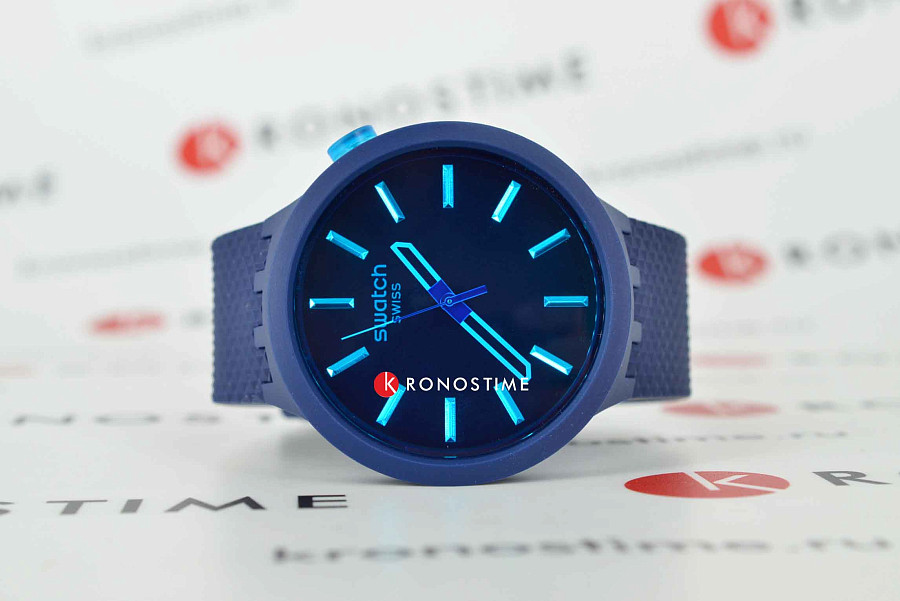 Часы Swatch Big Bold Biosourced Standard SB05N113 — кварцевые, пластик