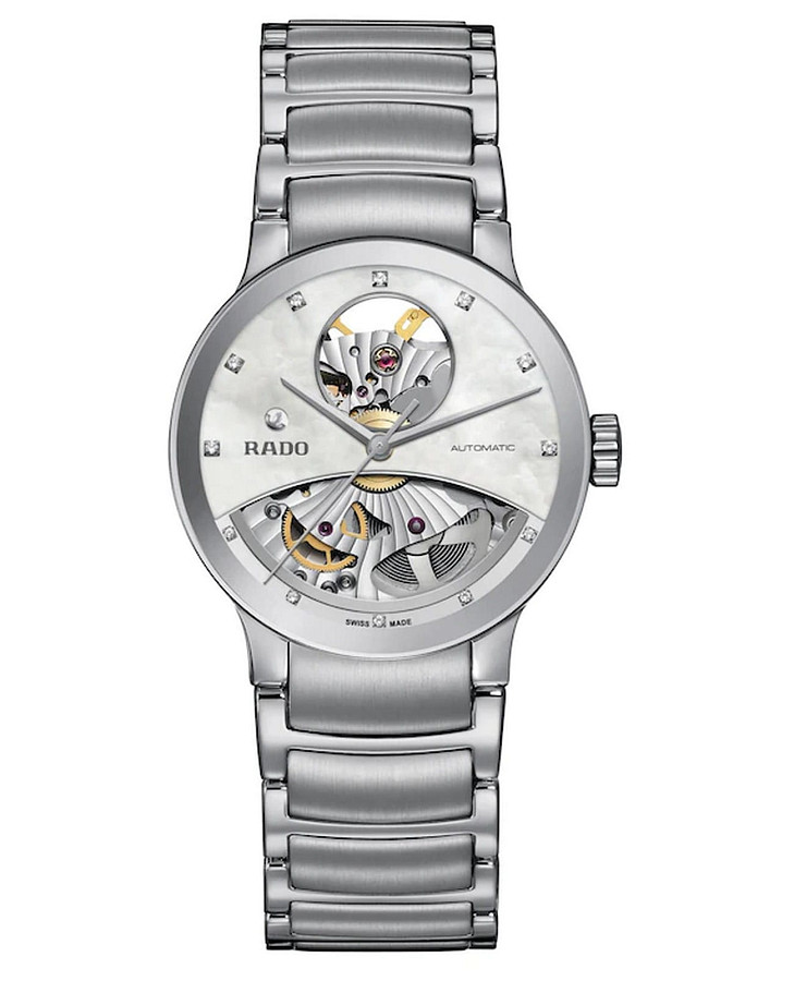 Часы Rado Centrix Automatic Open Heart R30245903 — женские, серебристый