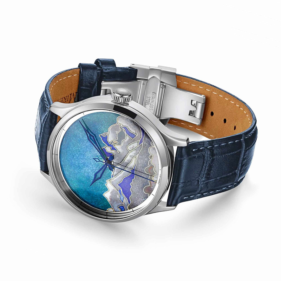 Часы УЧЗ ART Соло 8127L-3 — механические, сталь металл