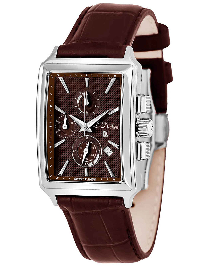 Часы L'Duchen Adventure Chrono D 612.12.38 — кварцевые, металл сталь
