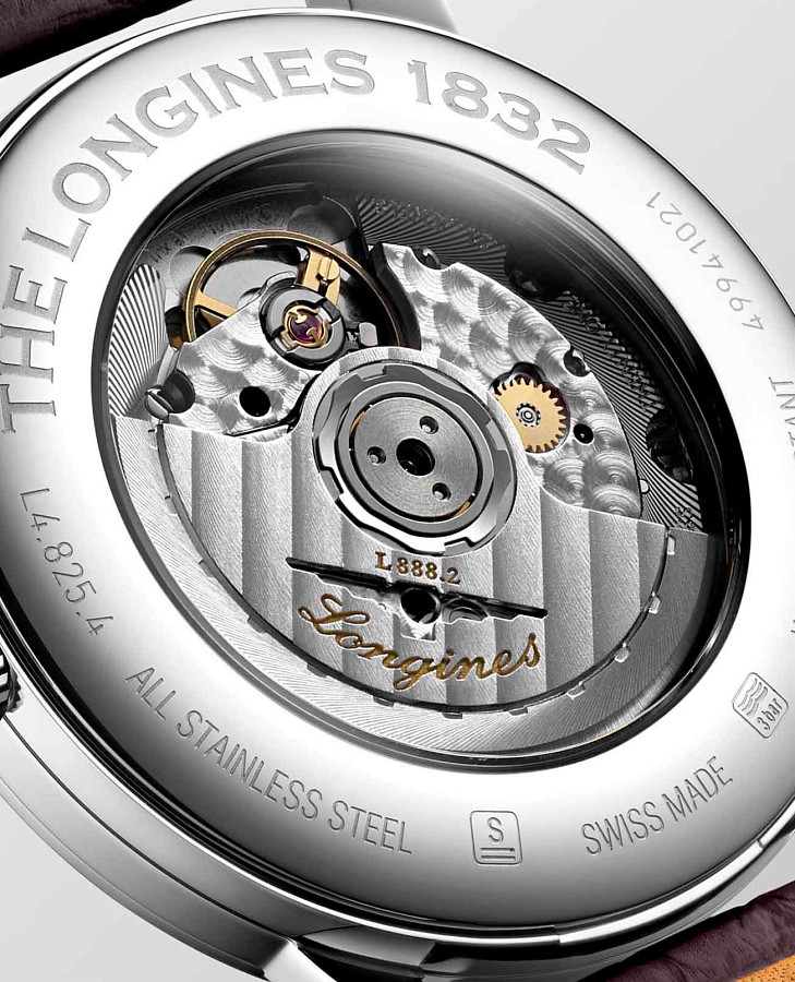 Часы Longines 1832 L4.825.4.92.2 — мужские, кожаный