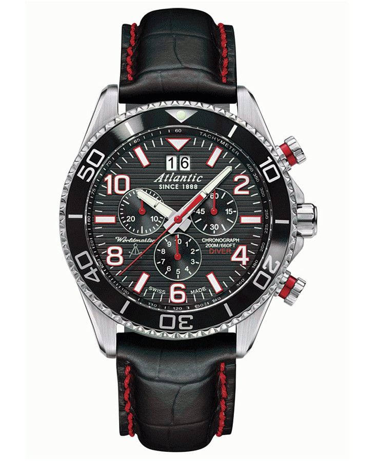 Часы Atlantic 55470.47.65R — мужские, черный