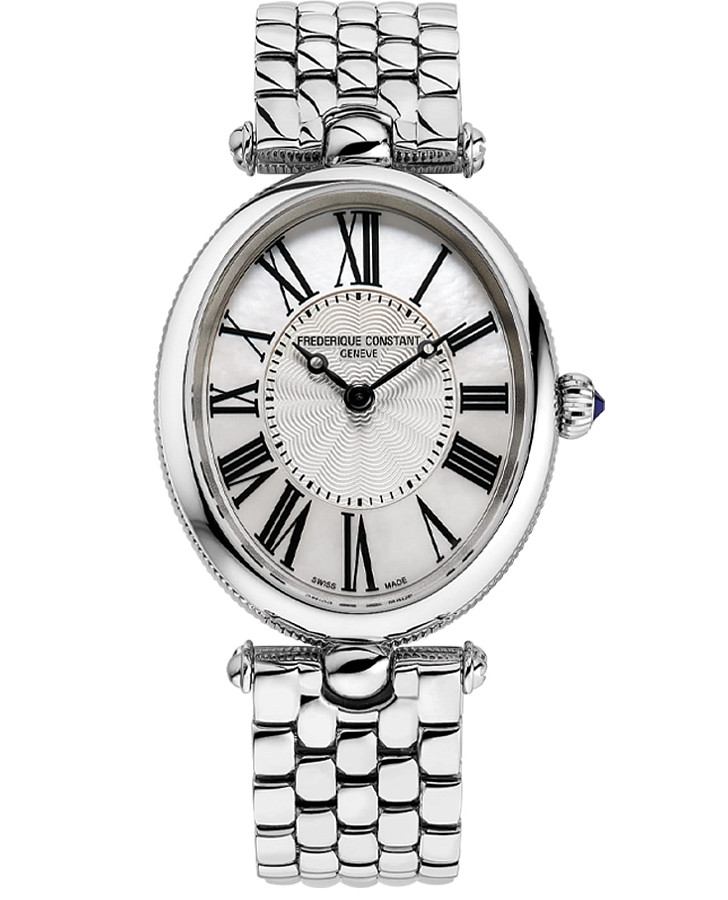 Часы Frederique Constant Classics Art Deco Oval FC-200MPW2V6B — женские, перламутровый