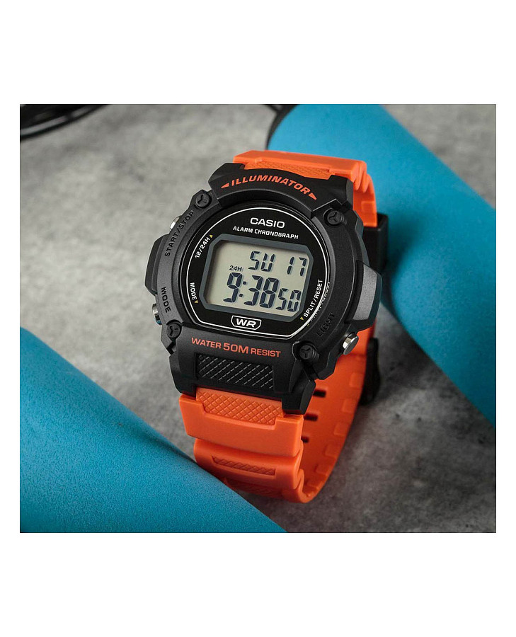 Часы Casio Collection W-219H-4AVEF — пластик, мужские