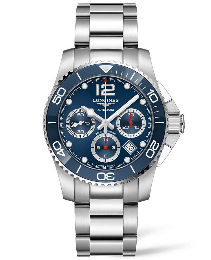 Часы Longines HydroConquest L3.783.4.96.6 — мужские, синий