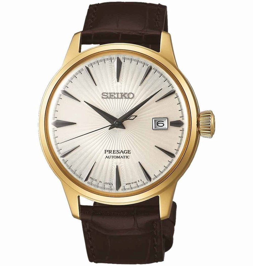 Часы Seiko Presage SRPB44J1 — мужские, бежевый