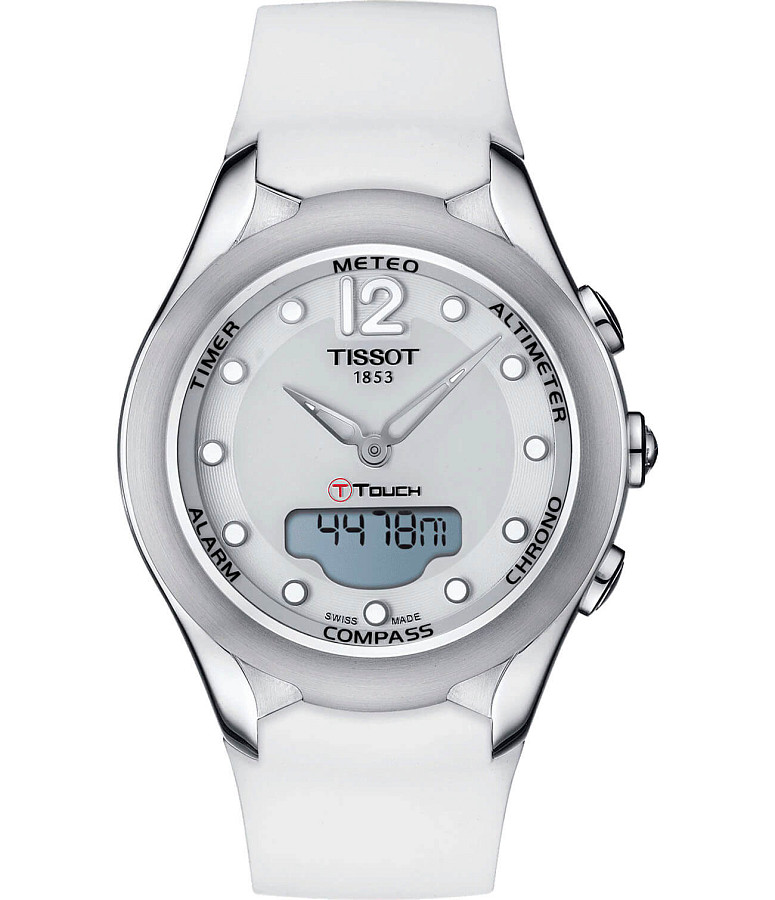 Часы Tissot T-Touch Lady Solar T075.220.17.017.00 — женские, белый