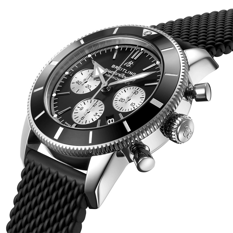 Часы Breitling Superocean Heritage B01 Chronograph 44 AB0162121B1S1 — механические, металл сталь