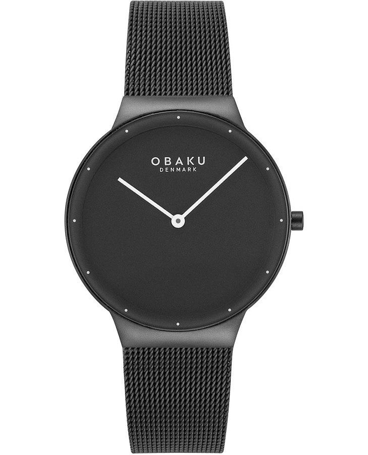 Часы Obaku Ultra Slim V307LXBBMB — женские, черный