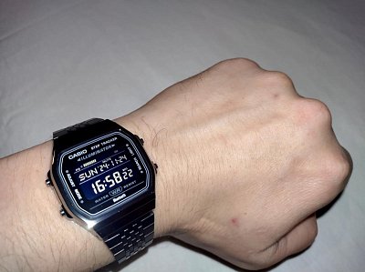 Фото покупателя: Японские наручные часы Casio Vintage ABL-100WEGG-1B с хронографом