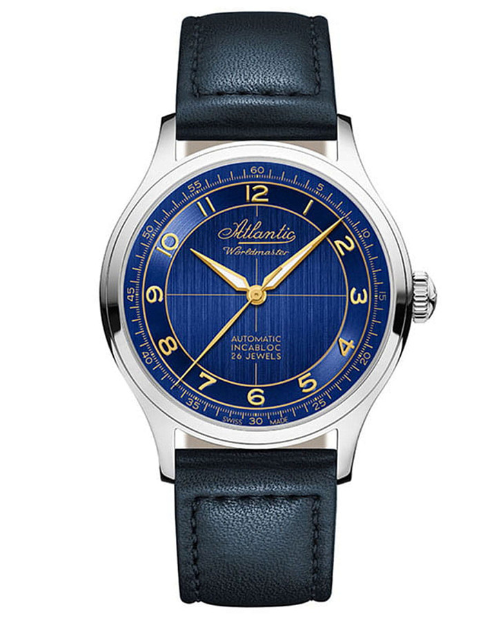 Часы Atlantic Worldmaster Original 53780.41.53G — мужские, синий