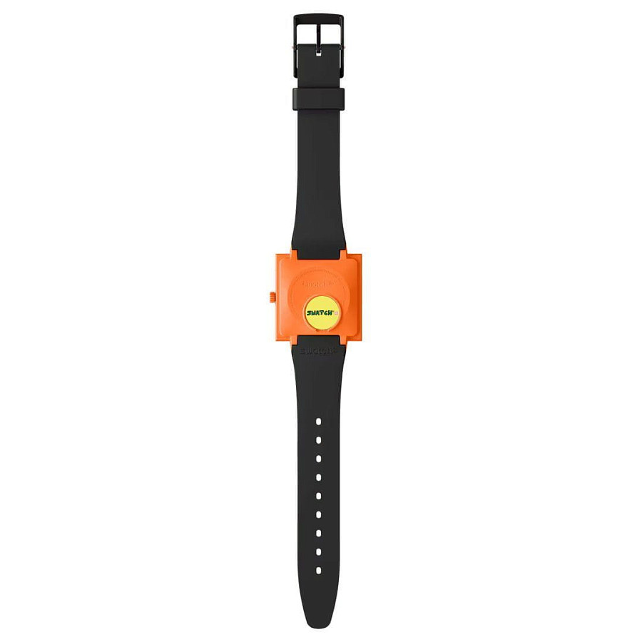 Часы Swatch Square Bioceramic Standard SO34Z101 — биокерамика, Швейцария