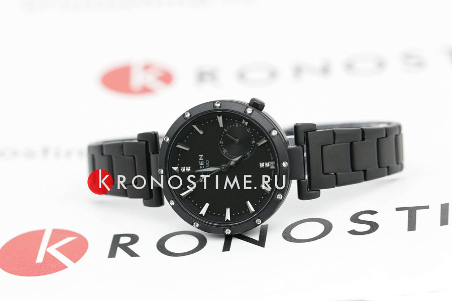 Часы Casio Sheen SHE-4051BD-1A — черный, сталь металл