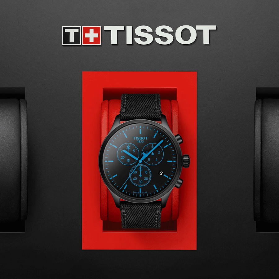 Часы Tissot Chrono XL T116.617.37.051.00 — мужские, тканевый
