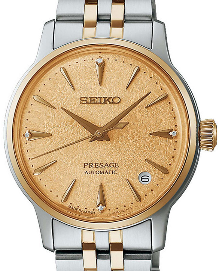 Часы Seiko Presage Cocktail Time SRRY052 — женские, нержавеющая сталь с pvd-покрытием