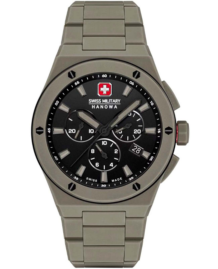 Часы Swiss Military Hanowa Sidewinder Ceramic SMWGI0002285 — мужские, черный