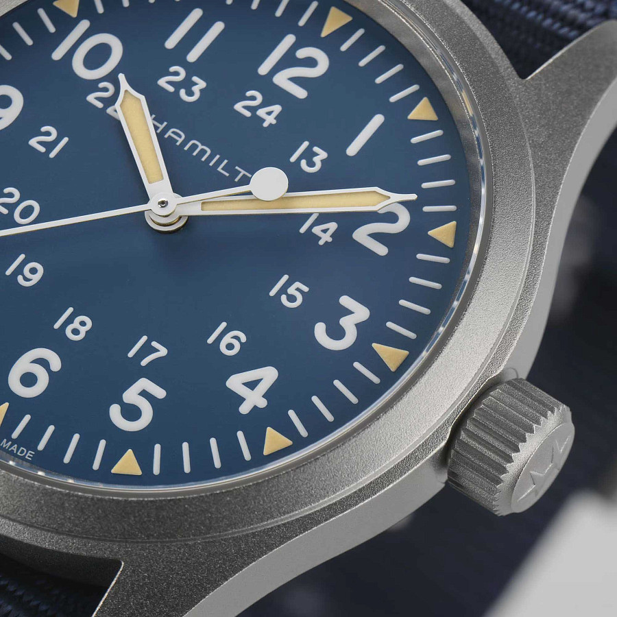 Часы Hamilton Khaki Field Mechanical H69439940 — сталь, Швейцария
