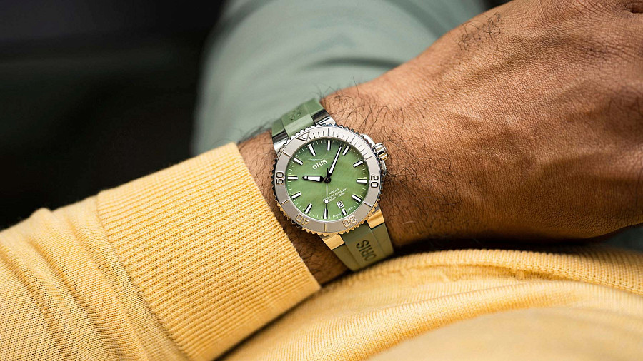 Часы Oris Aquis New York Harbor Limited Edition 01 733 7766 4187-Set — Швейцария, механические