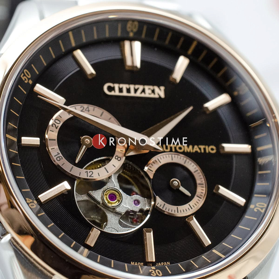 Часы Citizen Collection NP1014-77E — мужские, нержавеющая сталь с ip-покрытием