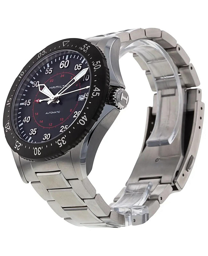 Часы Hamilton Khaki Aviation Pilot GMT Auto H76755135 — сталь металл, Швейцария