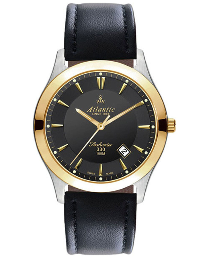 Часы Atlantic Seahunter 71360.43.61G — мужские, черный