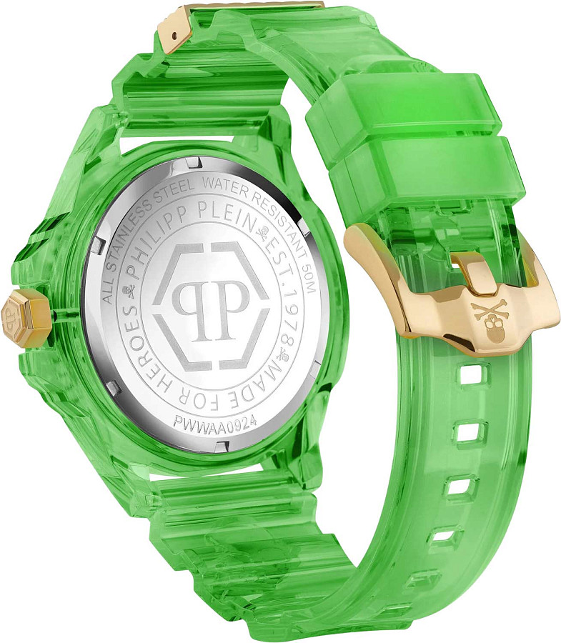 Часы Philipp Plein Skull Synthetic PWWAA0924 — кварцевые, пластик