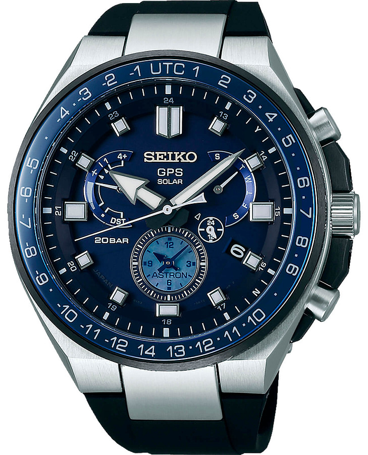 Часы Seiko Astron GPS Solar SSE167J1 — мужские, синий