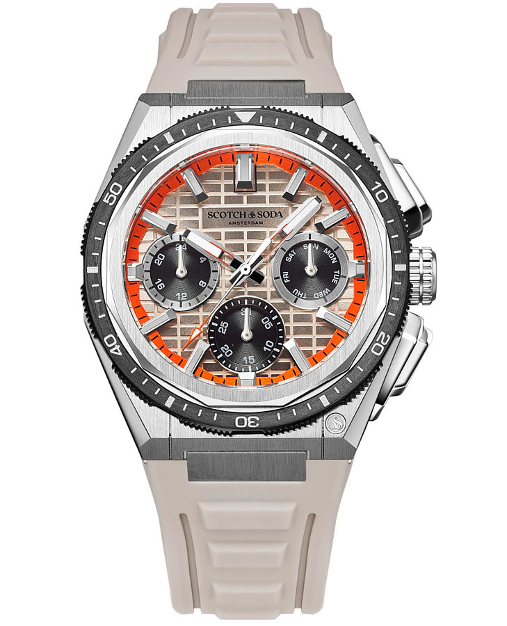 Часы Scotch&Soda SSM.100C — мужские, бежевый