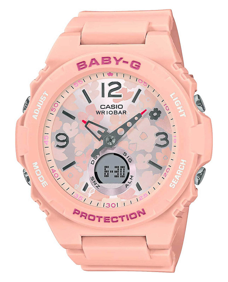 Часы Casio Baby-G BGA-260FL-4A — женские, розовый
