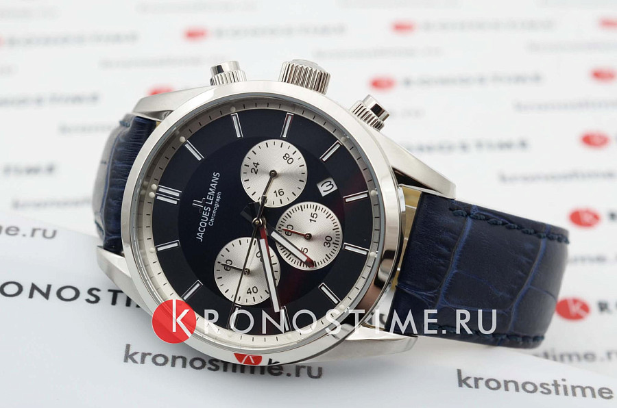 Часы Jacques Lemans 42-6B — кожаный, мужские