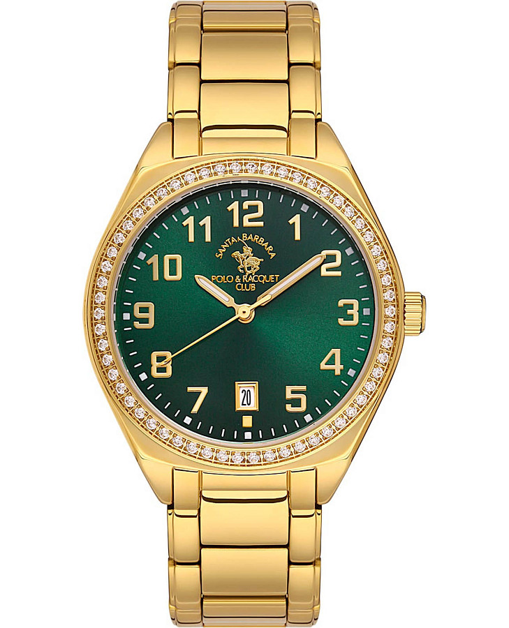 Часы Santa Barbara Polo & Racquet Club Luxury SB.1.10516-3 — женские, зеленый