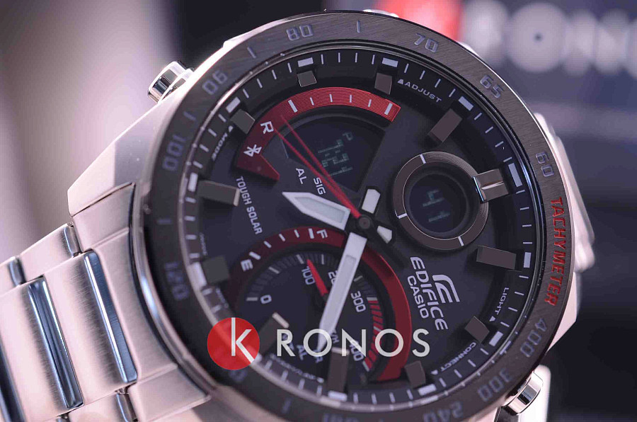 Часы Casio Edifice ECB-900DB-1ADR (ECB-900DB-1A) — кварцевые, Япония, мужские