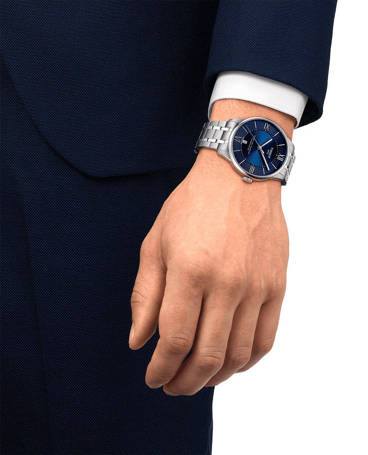 Часы Tissot Chemin des Tourelles Powermatic 80 T099.407.11.048.00 — механические, сталь металл