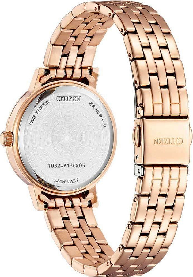 Часы Citizen Elegance EL3108-53D — перламутровый, металл сталь