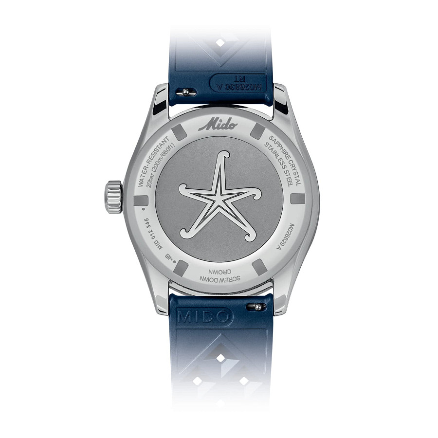 Часы Mido Ocean Star Decompression Worldtimer 200 M026.829.17.041.00 — металл сталь, Швейцария