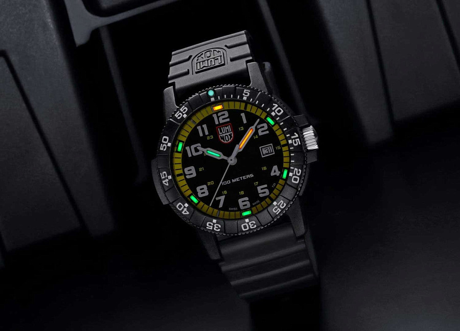Часы Luminox Leatherback Sea Turtle XS.0325 — черный, карбон пластик