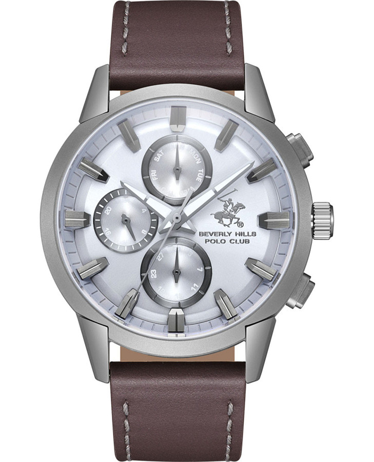Часы Beverly Hills Polo Club BP3666X.042 — мужские, серебристый