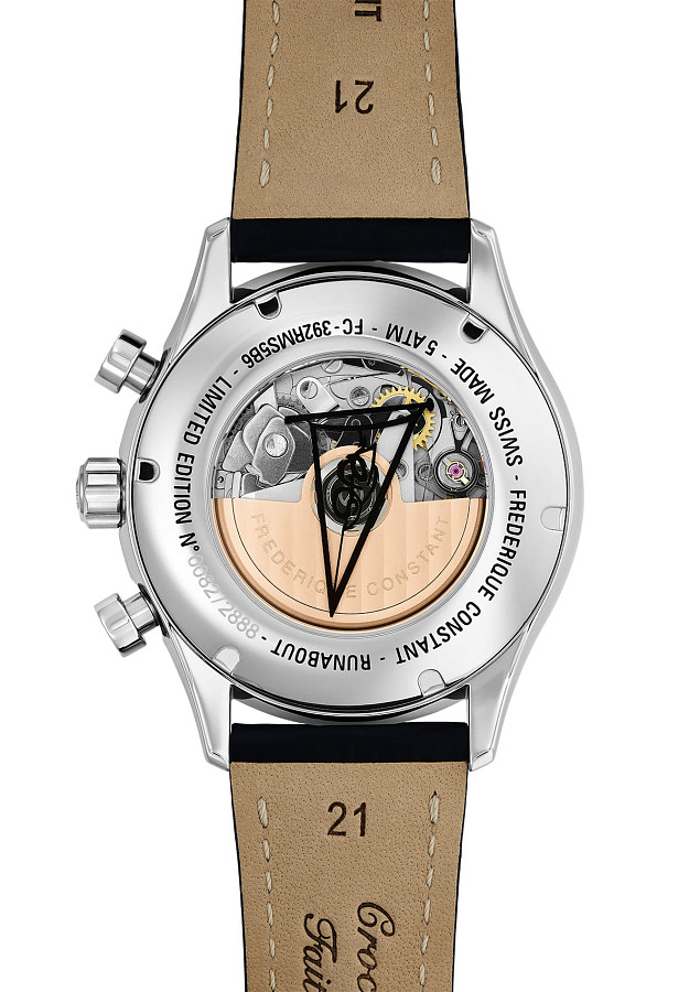 Часы Frederique Constant Runabout Rhs Chronograph Automatic FC-392RMS5B6 — сталь металл, Швейцария