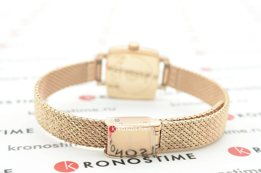 Часы Tissot Lovely Square T058.109.33.456.00 — женские, сталь c pvd покрытием