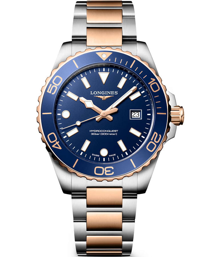 Часы Longines HydroConquest L3.769.3.98.7 — мужские, синий